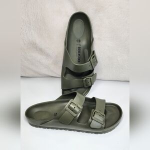 NWOB Birkenstock Arizona EVA Sandals in Khaki Slippers Size 44 (US 11-11.5)